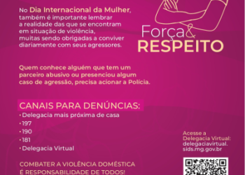 Mulher, se você vive uma realidade de violência, quebre o ciclo, DENUNCIE!